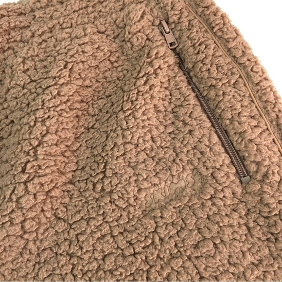 NWT SKIMS Cozy Knit High Waisted Sherpa Jogger Tigers Eye XL - Picture 10 of 16